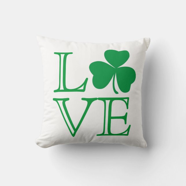 Coussin d'amour de shamrock (Recto)