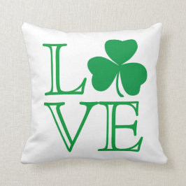 Coussin d'amour de shamrock