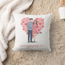 Coussin d'amour romantique | Cadeau de la Saint-Va