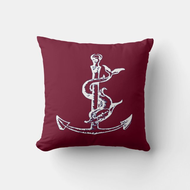 Coussin d'Ancre Nautique réversible (Recto)