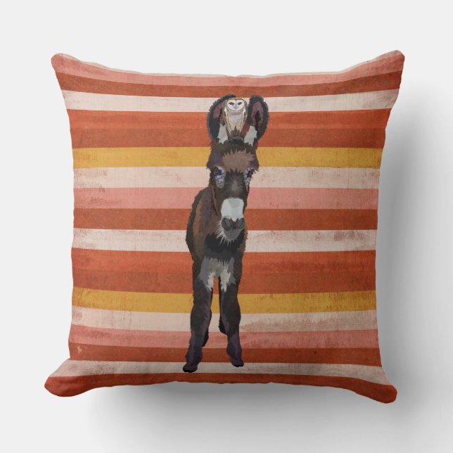 Coussin d'ÂNE et de HIBOU (Recto)