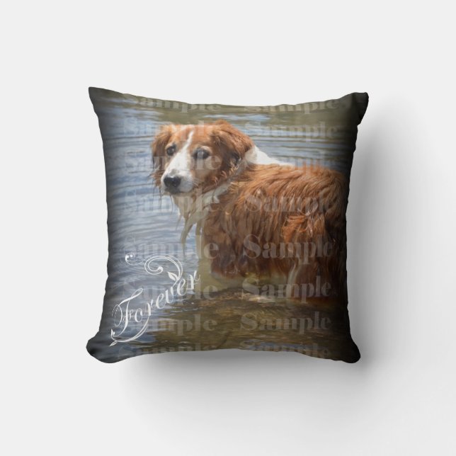 Coussin D'animal familier de photo souvenir commémoratif (Recto)