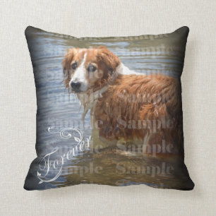 Coussin D'animal familier de photo souvenir commémoratif