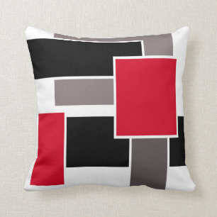 Coussin dans le style abstrait géométrique moderne