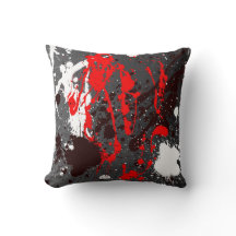 Coussin dans le style pulvérisé par résumé moderne