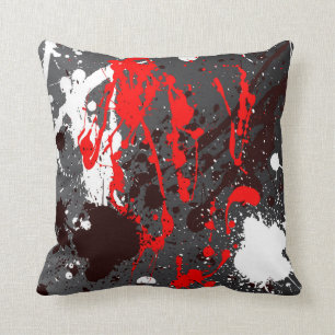 Coussin dans le style pulvérisé par résumé moderne