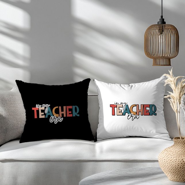 Coussin Dans mon époque de professeur cadeau pour enseigna (Créateur téléchargé)