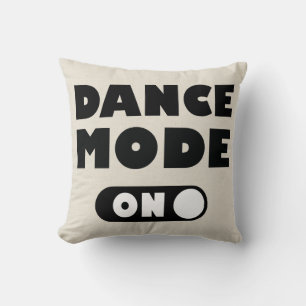Coussin Danse activée Citation Tan / Gris