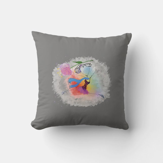 Coussin Danse colorée (Recto)