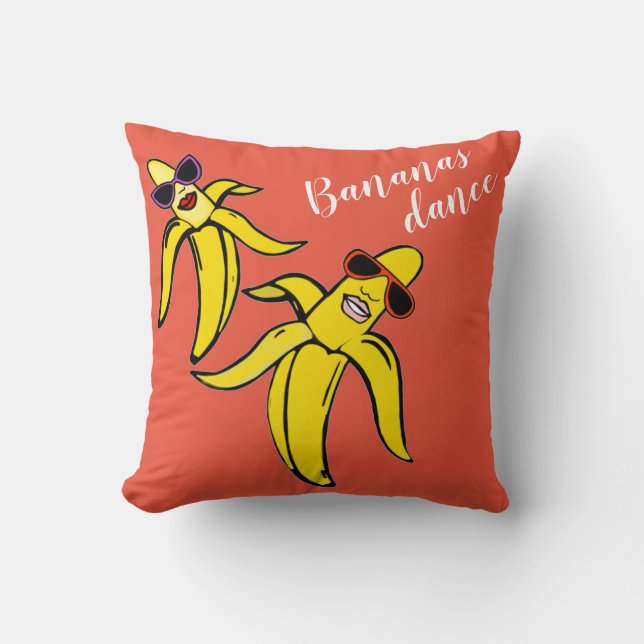 Coussin Danse de bananes (Recto)