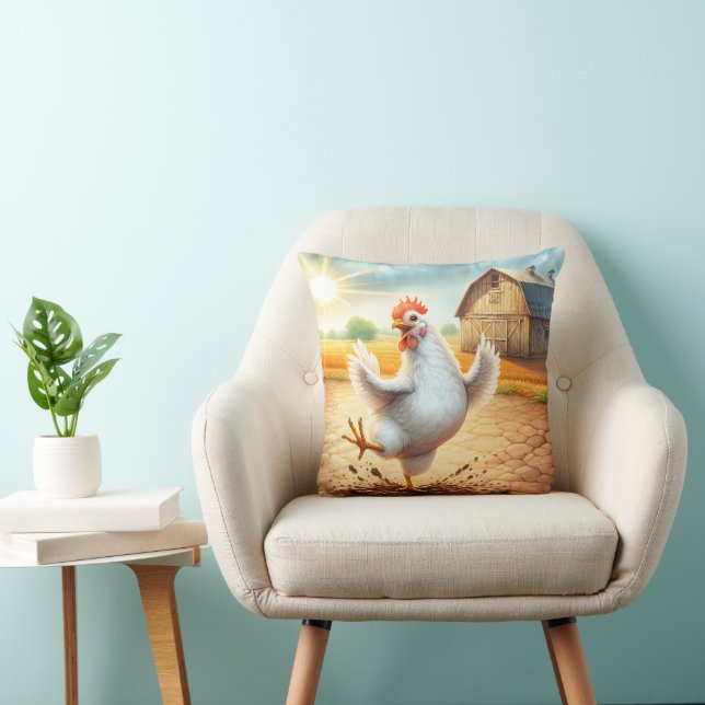 Coussin Danse Du Poulet À Barnyard (Chaise)