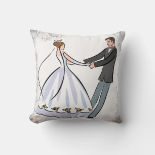 Coussin Danse mariage Couple Danser Jeu d'oreiller