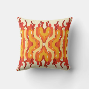 Coussin Danser Sunburst Pop De Couleur Art Abstrait
