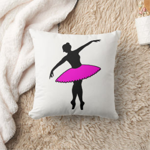 Coussin Danseur de ballet rose Ballerina Tutu Professeur d
