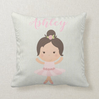 Coussin Danseur rose de chaussures d'orteil de ballet de