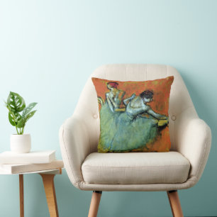 Coussin Danseuses au bar par Edgar Degas, Ballet Vintage
