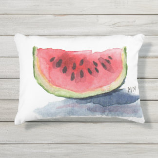 Coussin d'aquarelle de pastèque