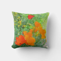 Coussin d'aquarelle du crapet de Californie
