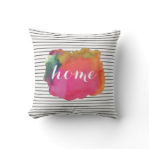 Coussin d'aquarelle personnalisé