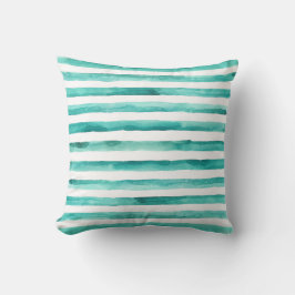 Coussin d'aquarelle turquoise