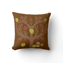 Coussin d'arbre Apple d'automne