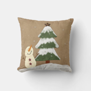 Coussin d'arbre de Noël du pays
