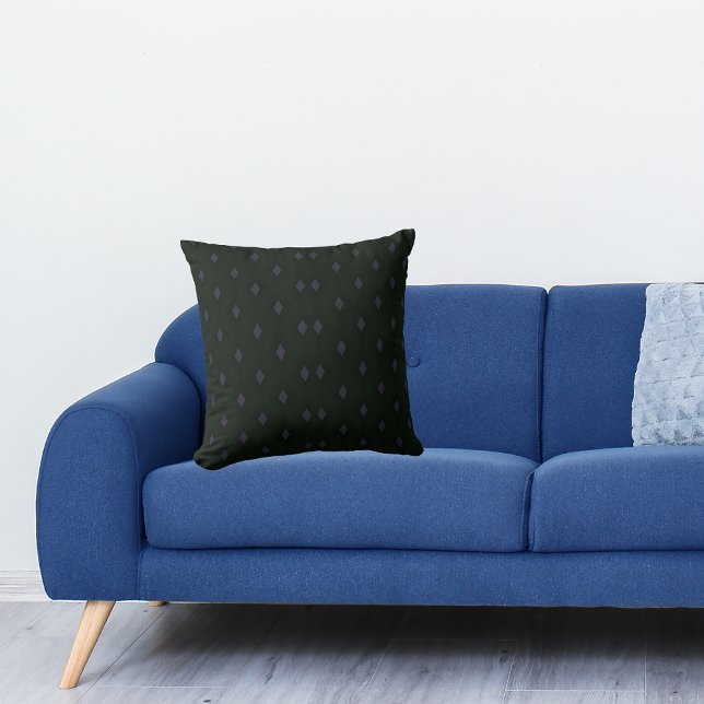 Coussin Dark Academia Harlequin Diamond Motif gothique (Dark Academia Harlequin Diamond Gothic Pattern Throw Pillow)