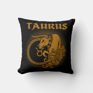 Coussin Dark Zodiac - Taureau Art d'astrologie médiévale