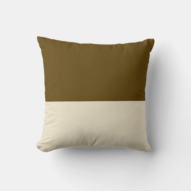Coussin D'Art À Bloc De Café Et De Crème (Recto)