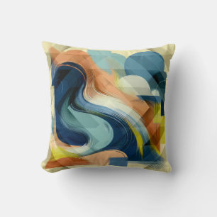 Coussin d'art Abstrait écoénergétique