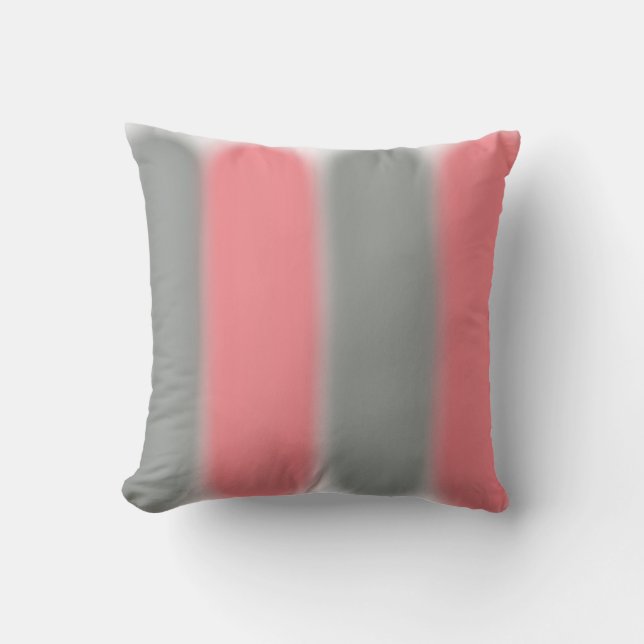 Coussin d'art Abstrait rose gris (Recto)