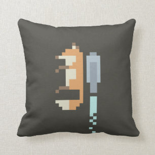 Coussin d'art de pixel de Fox Jetpack