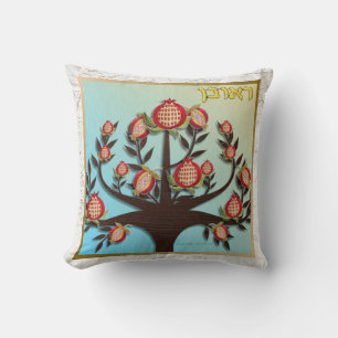 Coussin d'art Judaica Reuben 12 Tribus d'Israël
