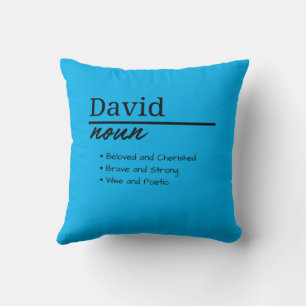 Coussin David, Garçon Nom Personnalisé Définition