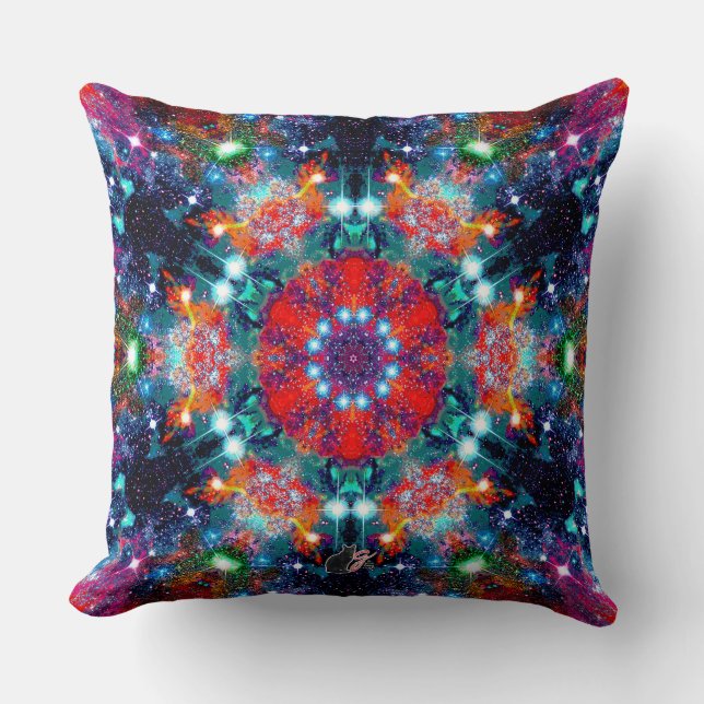 Coussin Dazzling Stellar Kaleid (Recto)