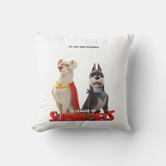 Coussin DC League of Super-Pets Theatrical Art (Recto)