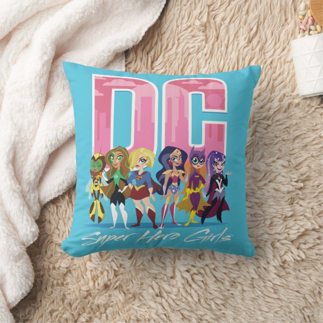 Coussin DC Super Hero Girls Lineup (Couverture)