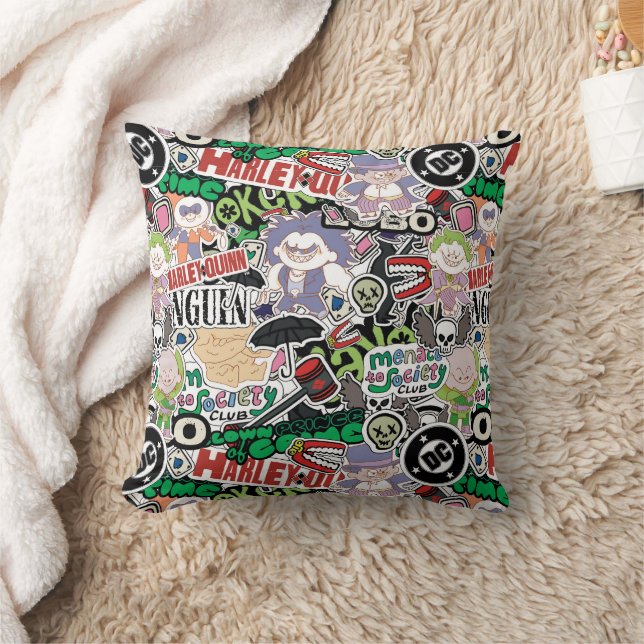 Coussin DC Super-Villains Cartoon Pattern (Couverture)