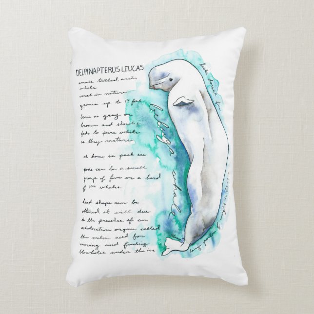 Coussin de baleine de beluga de Leucas de (Devant(Vertical))