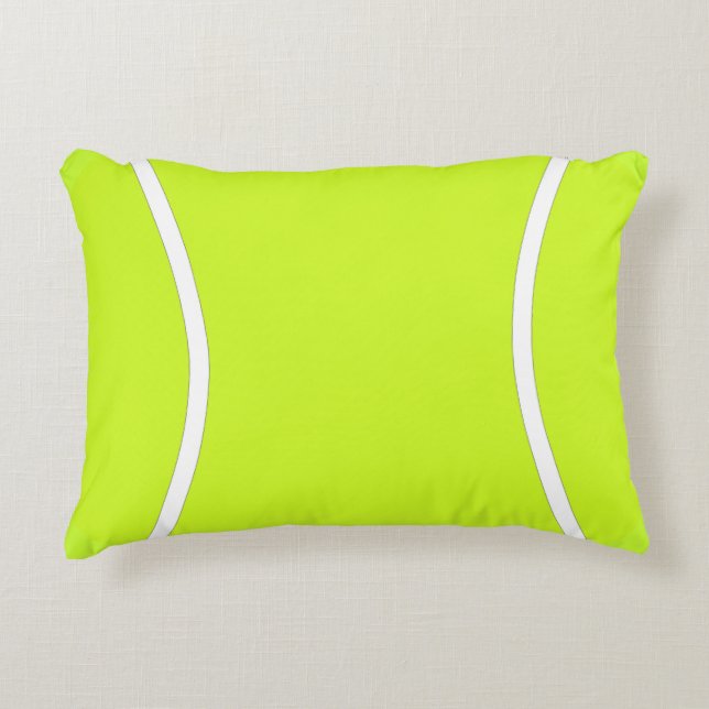 Coussin de balle de tennis jaune vif (Devant)