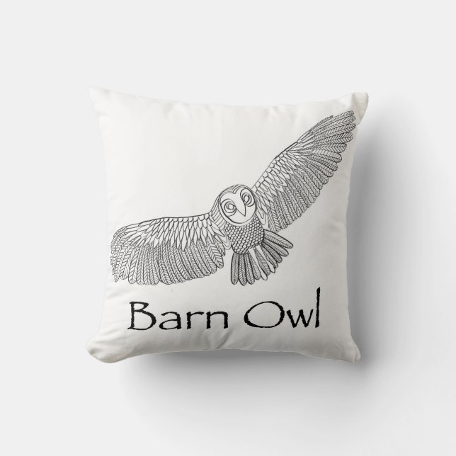 Coussin de Barn Owl (Recto)