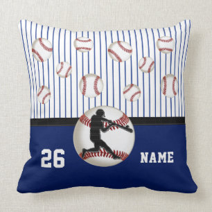 Coussin de baseball personnalisé avec votre numéro