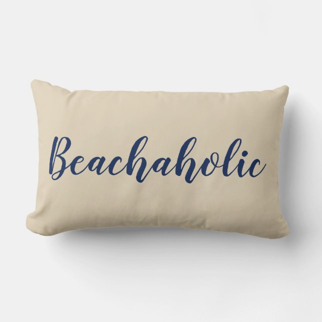 Coussin de Beach House| Beachaholic (Recto)