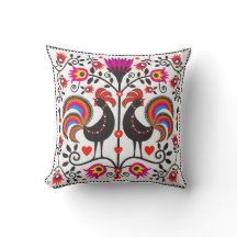 coussin de beauté avec les gens polonais de motif