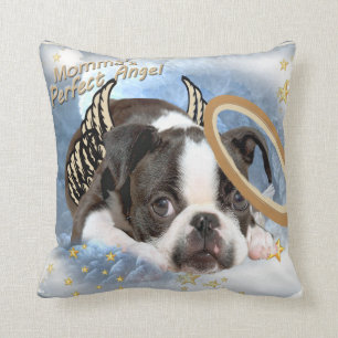 Coussin de Boston Terrier d'ange de Lil de Momma