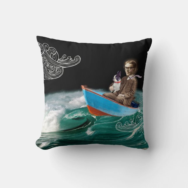 Coussin de Boston Terrier je peux faire face au (Recto)