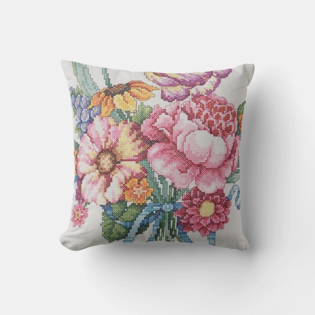 Coussin de bouquet floral (Recto)