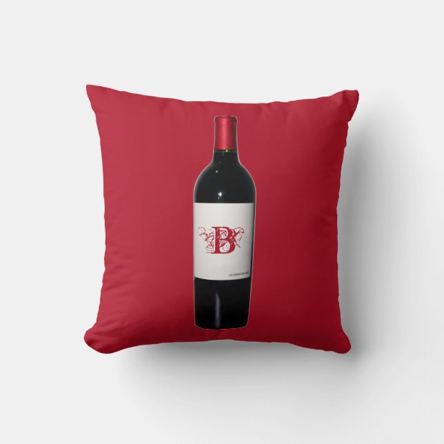 Coussin de bouteille de vin personnalisé (Recto)