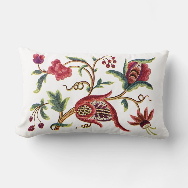 Coussin de broderie Jacobean (Recto)
