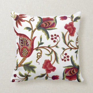 Coussin de broderie Jacobean